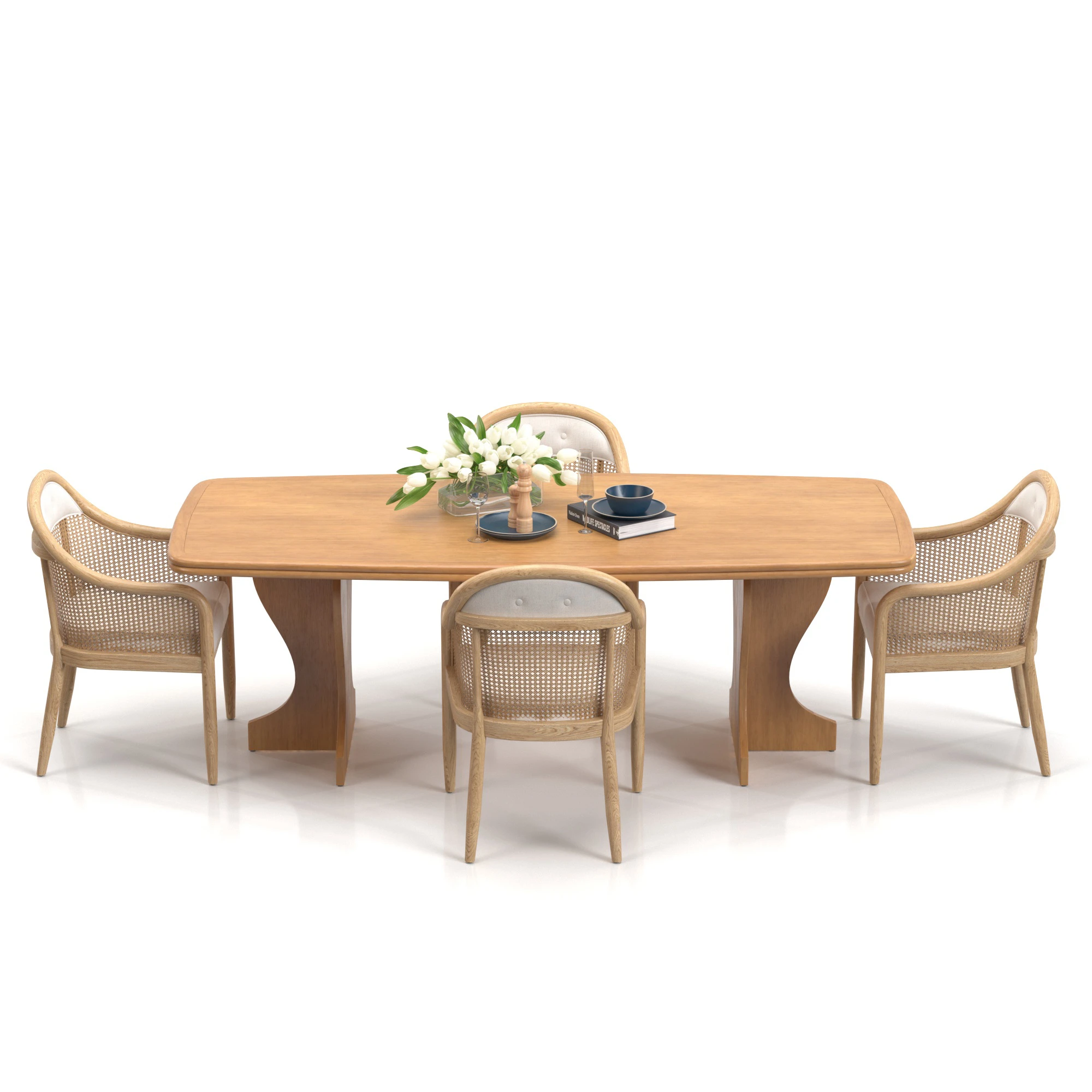 Dining set 02 3D Model_06